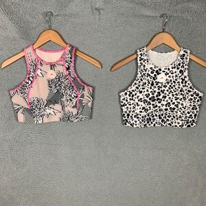 adidas Stella McCartney True Purpose Crop Top Sz Small Cut Out Athletic Lot of 2